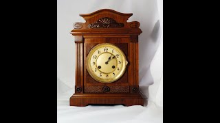 1912 German shelf clock by Gebrüder Junghans #AntiqueClocksDepot