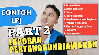 Contoh LPJ Laporan Pertanggungjawaban Kegiatan part 2