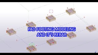 Tekla Structures II Pad Footing Modeling and It's Rebar