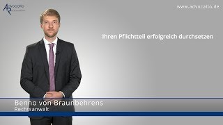 Ihren Pflichtteil erfolgreich einfordern & durchsetzen | Advocatio München