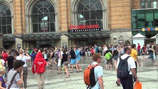 Wasserschlacht Flashmob Hannover HBF 2011