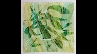 Saint Patrick's Day March 17, 2022 «Scratch Art Technique» abstract painting Demonstration | #shorts