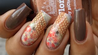 Elegant Floral Vintage Nails || Beautybigbang || Meow Cosmetics