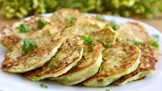 Оладьи из кабачков . Простой и быстрый рецепт / Zucchini pancakes. Simple and quick recipe. Eng sub