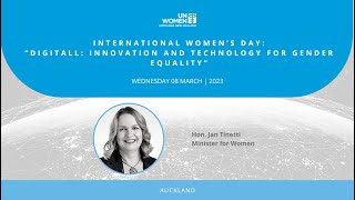 #IWD2023 Address - Minister for Women Hon. Jan Tinetti