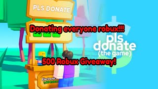 (ROBLOX DOWN) Donating Robux To Everyone ┃PLS DONATE LIVE