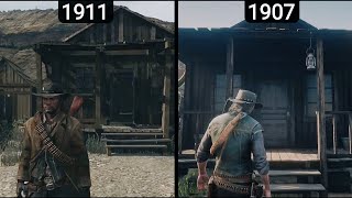 John Marston Visits Edgar Ross's House In RDR2 Vs RDR1