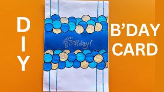 DIY Happy Birthday Card  Easy | Handmade Greeting Card | White Paper Craft Idea