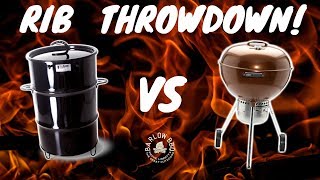 PIT BARREL COOKER VS WEBER KETTLE: RIB THROWDOWN! | Which Makes Better Ribs? | Barlow BBQ