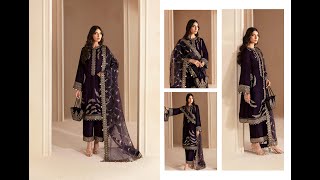 Jazmine Luxury Embroidered Micro Velvet 9000 Formal Unstitched VF-2026