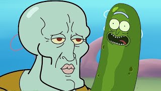 Squidward Finds Pickle Rick