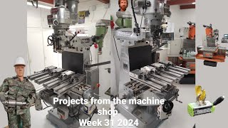 Projects from the machine shop week 31 2024 - old footage as I'm still on vacation 😎