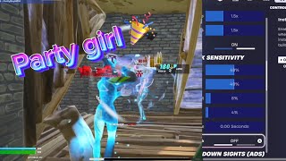 Party girl 🎉 (Fortnite montage ) and best controller settings 🎮￼￼￼