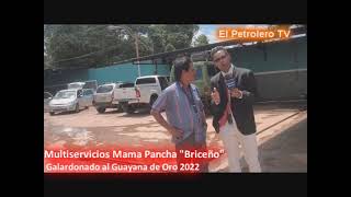 GUAYANA DE ORO Multiservicios Mama Pancha  Galardonado al Guayana de Oro 2022