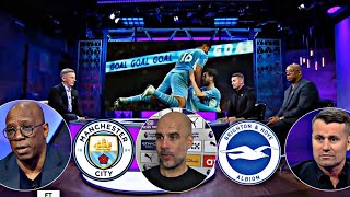 Manchester City vs Brighton 3-0 Post Match Analysis by Ian Wright and Shay Given