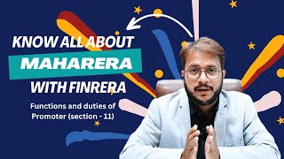 Functions and duties of promoter (Section 11) #finrera #realestate #propertyinvestment #maharera