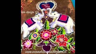 Animal rangoli collections