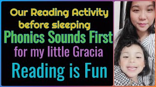 PHONICS SOUNDS first for my Gracia not the names #reading #phonics. Reading is fun #activelearning