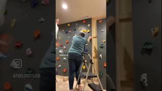 DIY rock wall - Christmas surprise