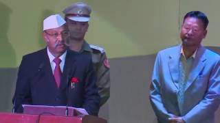 Hon'ble Governor of Sikkim Mr. Shriniwas Patil addressing the 4th INAS Award in Sikkim