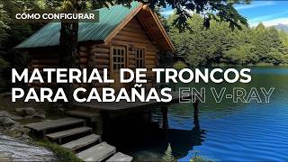 Cómo Configurar Material de Troncos para cabañas en V-ray