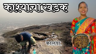 kashya khadak|| काश्या खडकावरुन आणले कालवा आणि ताईने बनवला कालवाच सुक्का कालवण#oyster#kashyakhadak