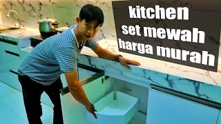 Kitchen set mewah minimalis biaya rendah