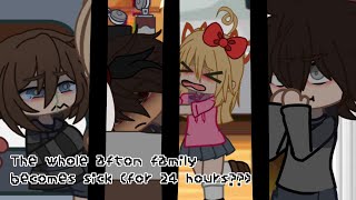 ||the past Afton family is sick for 24 hours|| INSPIRED BY @zenfalls || GACHA CLUB || FNAF ||