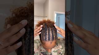 Military Hairstyle 🫡 #curlyhairstyles #naturalhair #militarystyle #protectivestyles