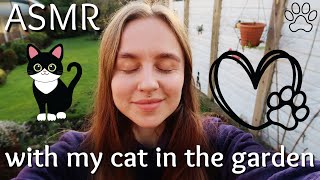 🐾 𝙰𝚂𝙼𝚁 𝚆𝙸𝚃𝙷 𝙼𝚈 𝙲𝙰𝚃 🐾 asmr in the garden, asmr in nature, asmr mindfulness 🐾