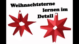 Weihnachtssterne lernen im Detail