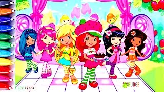 Strawberry Shortcake and Friends Coloring Pages Fun Art for Kids Princess Learn Art