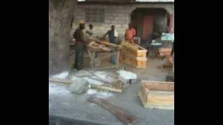 Coffins in Haiti