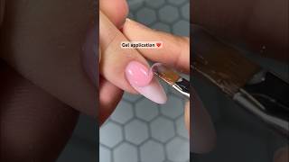 Gel application 🔥 #nails #babyboomernails #satisfyingvideo