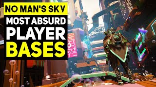 The Most Absurd Bases in No Man's Sky! Biggest City, Fantasy Town & More