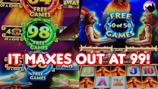 It Maxes Out at 99 Free Games! Running Up The Score on Fire Light Eruption!