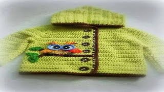 TEJE SUETER PARA BEBES TEJIDOS A CROCHET Nº 06