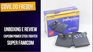 Unboxing e Teste Controle Arcade: Capcom Power Stick Fighter - Super Famicom/Nintendo.