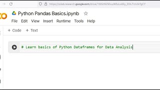 Python Pandas Dataframe Basics for Data Analysis