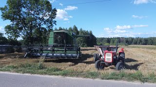 🦌Żniwa z John Deere'm🦌 Koszenie zbóż w GR Susik🌾❕ Ciągniki na pełnej❕⬛🟨FASTRAC TEAM🟨⬛