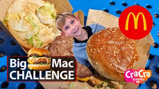 BIG MAC CHALLENGE Can a 3rd Grader Eat a Whole Big Mac from McDonald's? 🍔 what is the secret sauce?