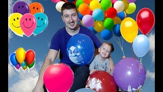 Kirill plays with funny Balloons ! Fun playtime with children!