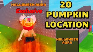 How to get 20 PUMPKIN LOCATION [ HALLOWEEN AURA FIND THE AURAS Roblox ]