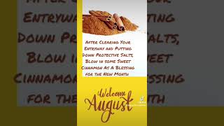 Happy August! May it be a month of sweet surprises! #salt #protection #ritual #spirituality #healing