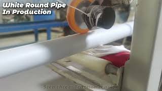 White PVC Plastic Round Tube / PVC Pipe and Fittings Production