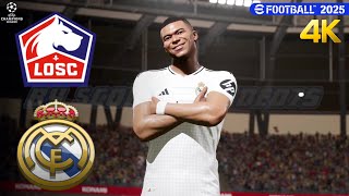 Lilla Vs Real Madrid - UEFA Champions League 2024-25, 2ª Giornata - eFootball 2025 [4K]