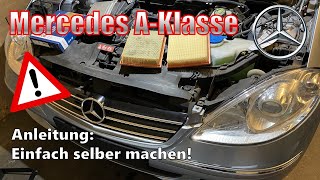 Bei MERCEDES A-KLASSE (W169) den Luftfilter wechseln - DIY-Anleitung - einfach mal selber machen 4K