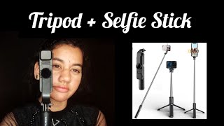 BEST MOBILE SELFIE STICK TRIPOD WITH BLUETOOTH REMOTE FOR VLOGGING VIDEOS //IN TELUGU //TRIPOD+STICK