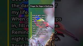 Prayer for Hope in Darkness #godprayer