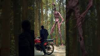 Siren Head In Real Life Forest  #shorts #vfx